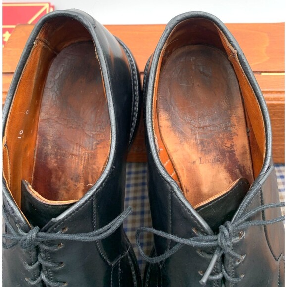 VTG Allen Edmonds *Leeds* Cordovan Derby Plain Toe Blucher Mens 10